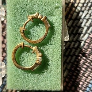 Vintage Gold CZ earrings